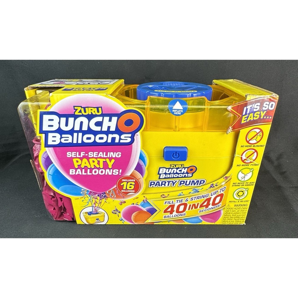 Zuru Bunch-O-Balloons Self-sealing Party Balloons 16 Balloons With Pump Gold NEW